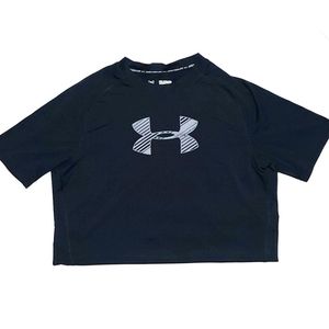 Under Armour HeatGear  Short Sleeve T-Shirt - Black YXL